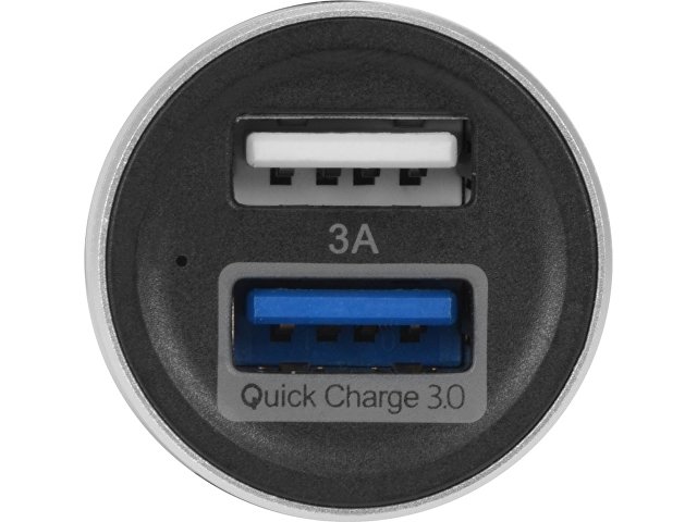 Адаптер автомобильный USB с функцией быстрой зарядки QC 3.0 «TraffIQ»