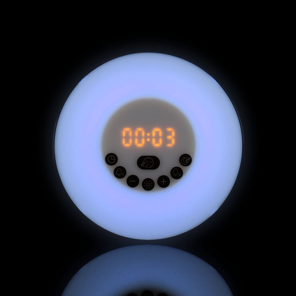 Лампа-колонка со световым будильником dreamTime, ver.2, черная