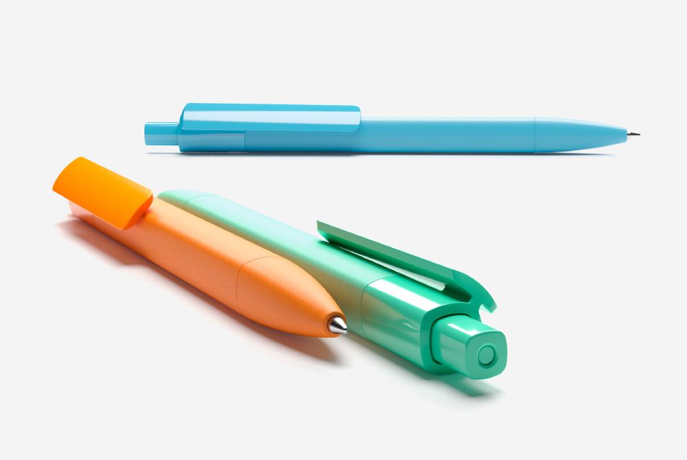 Ручка шариковая Prodir DS4 PMM-P, оранжевая