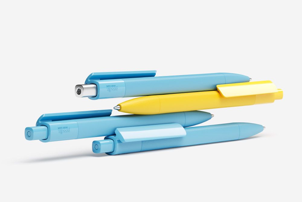 Ручка шариковая Prodir DS4 PMM-P, голубая