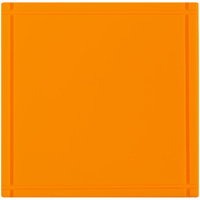 Лейбл из ПВХ Dzeta, L, оранжевый неон