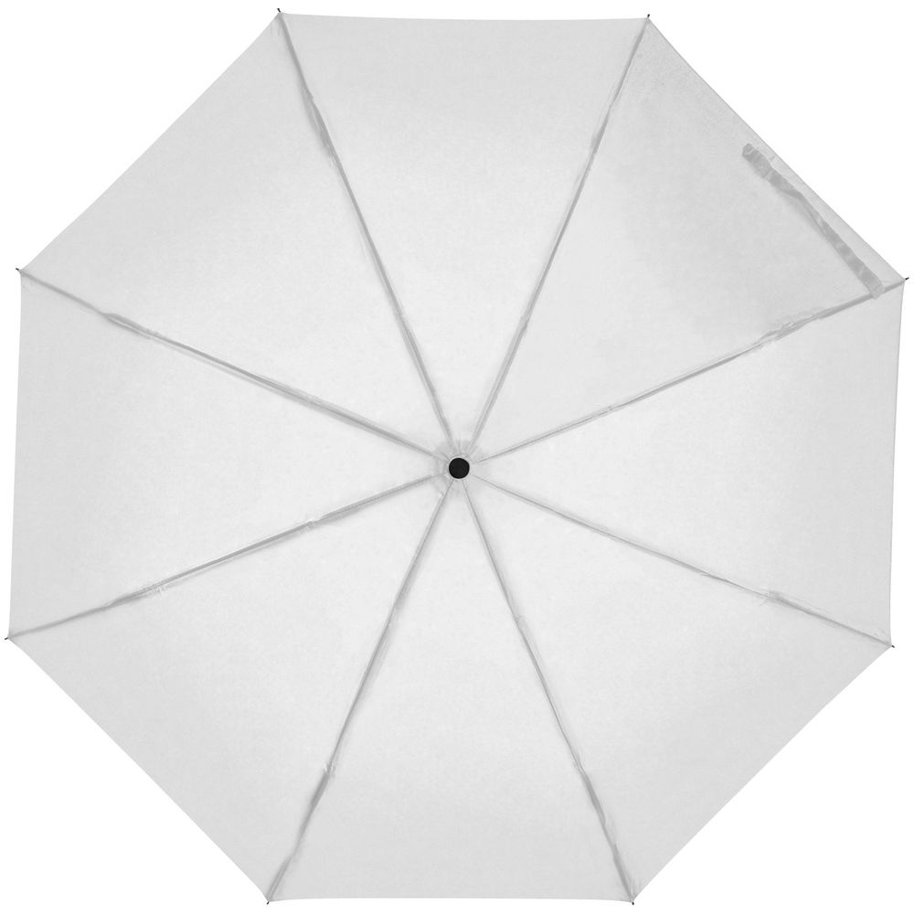Зонт складной Hoopy с ручкой-карабином, белый