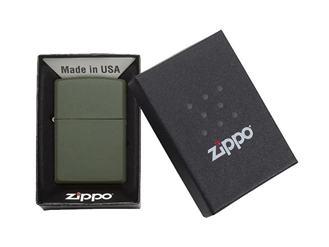 Зажигалка ZIPPO Classic с покрытием Green Matte