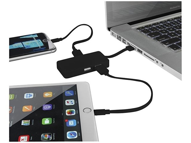 USB Hub «Grid» с двойными кабелями