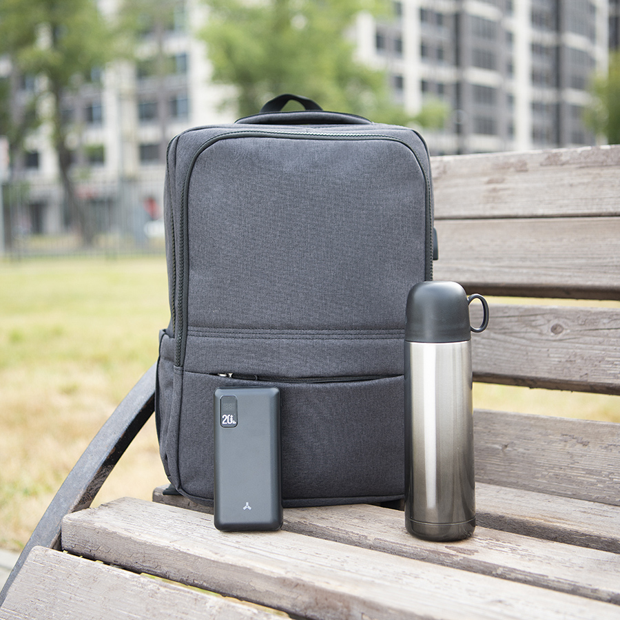 Подарочный набор TOWNIE: рюкзак, внешний аккумулятор, термос