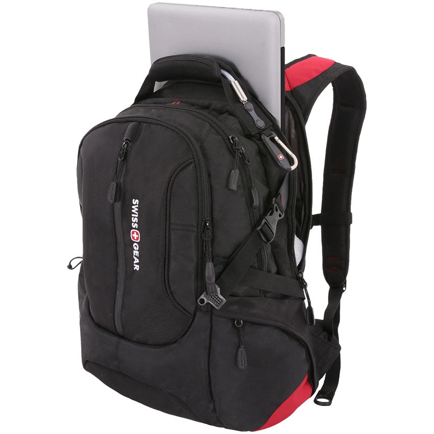 Рюкзак для ноутбука Swissgear Walkman, черный с красным