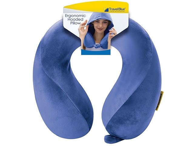 Подушка для путешествий с эффектом памяти, с капюшоном «Hooded Tranquility Pillow»