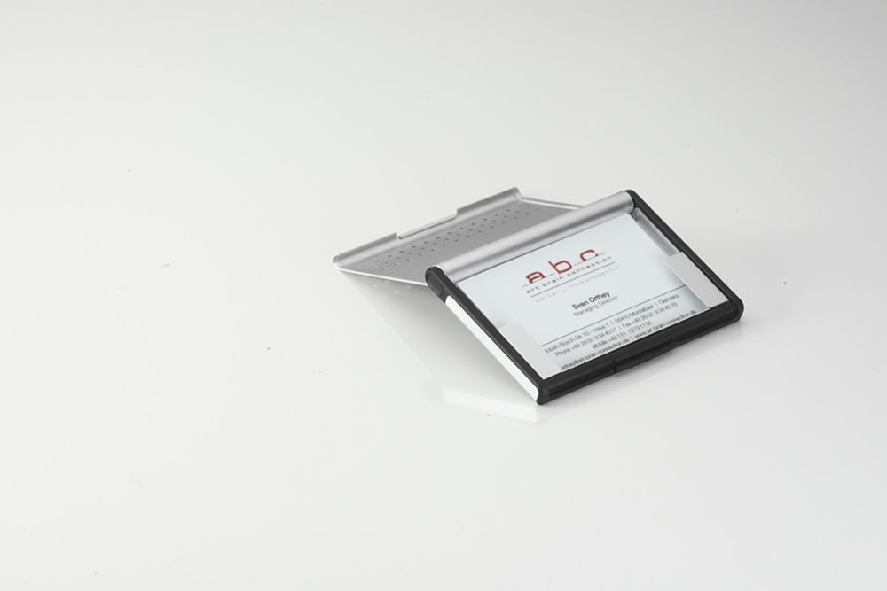 Визитница Mr. Slowhand, серебристая