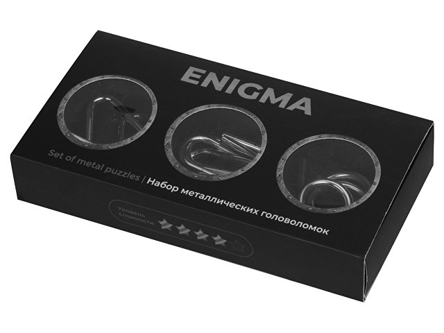 Набор из 3 металлических головоломок в мешочках «Enigma»