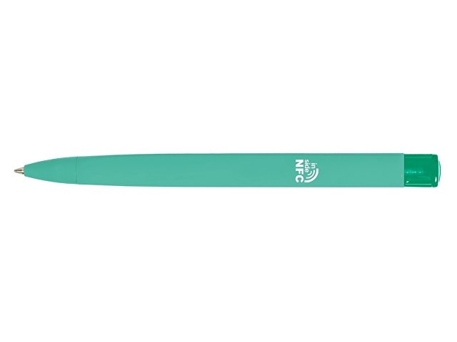Ручка пластиковая шариковая трехгранная «Trinity K transparent Gum» soft-touch с чипом передачи информации NFC