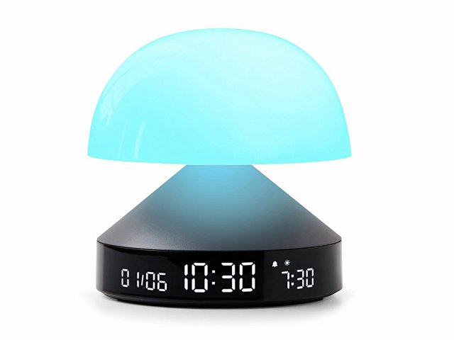 Светильник с часами и световым будильником Mina Sunrise