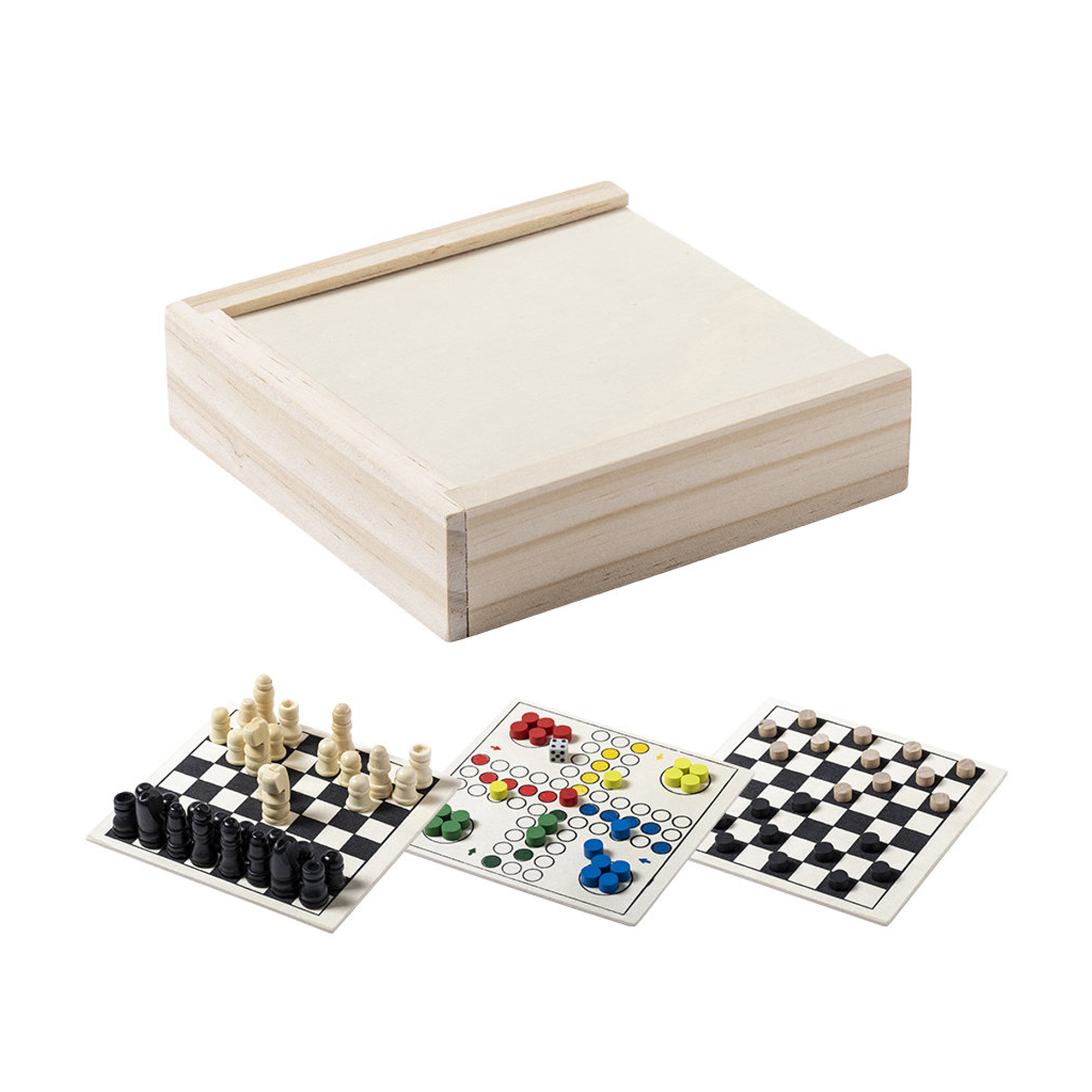 Набор игр "Game box" 3 в 1: шахматы, лудо и шашки