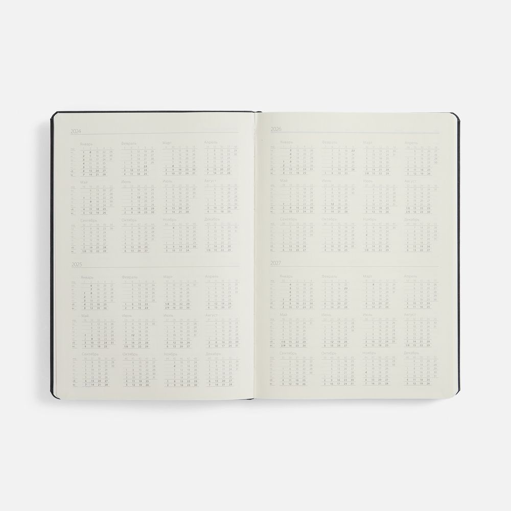 Ежедневник Urban Hard, недатированный, черный