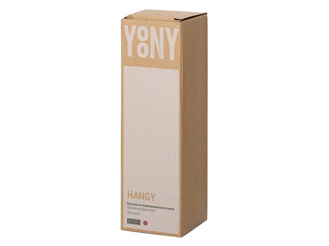 Бутылка из боросиликатного стекла «Hangy», 550 мл