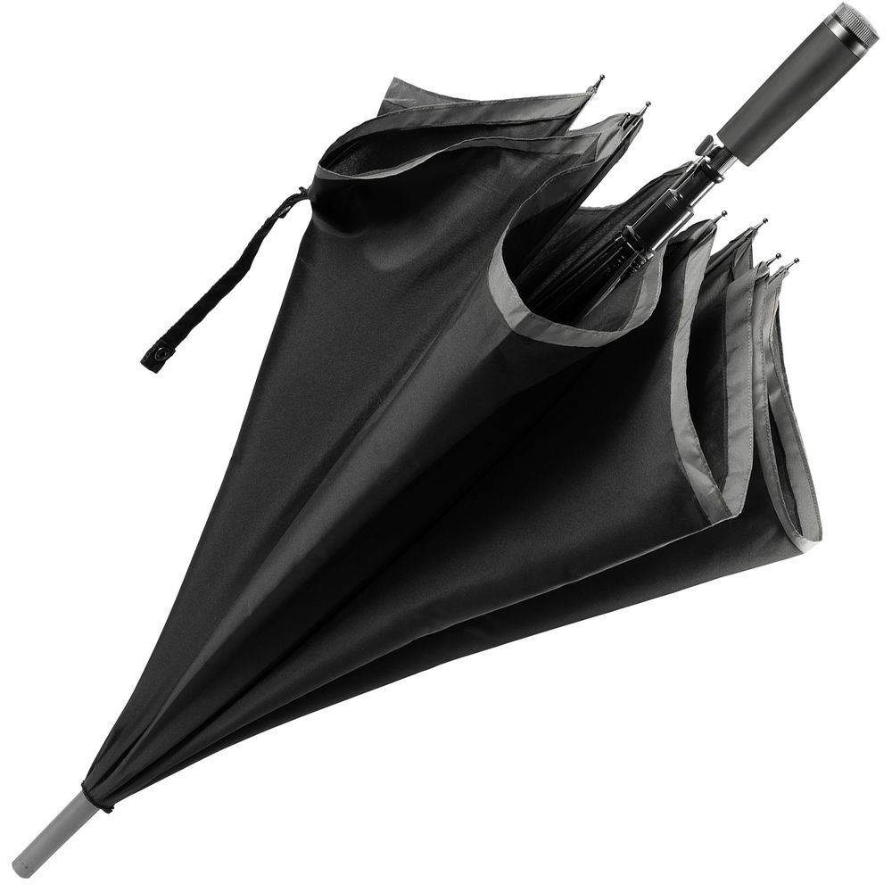 Зонт-трость Gear, черный