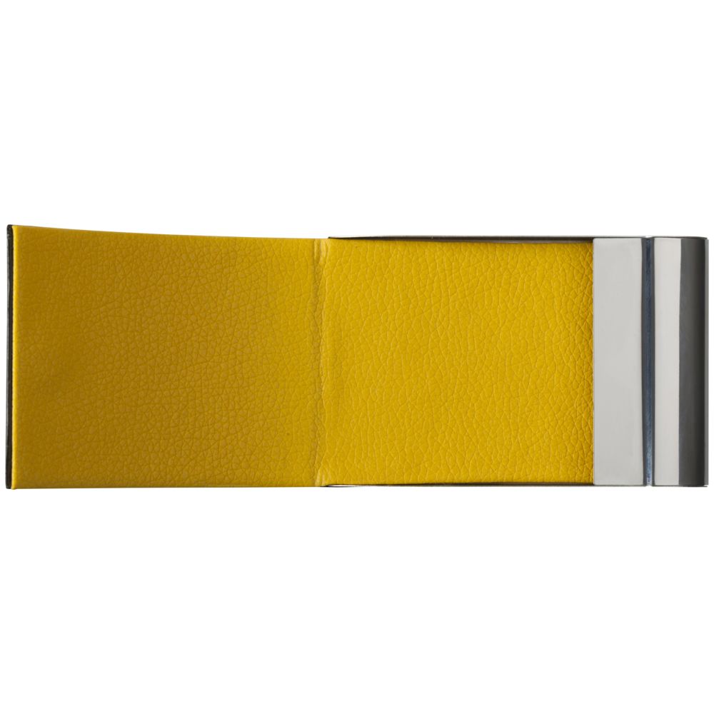 Визитница Prestige, черная с желтым