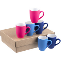 Набор кружек Best Morning c покрытием софт-тач, многоцветный