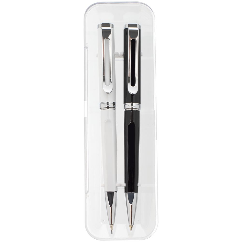 Набор Phase: ручка и карандаш, черный с белым