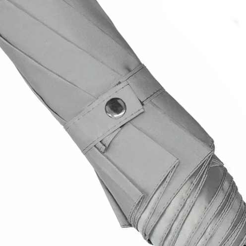 Зонт-трость "Reflect", полуавтомат, светоотражающий серый 