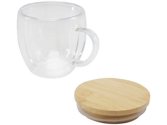 Кружка с бамбуковой крышкой «Lenora»