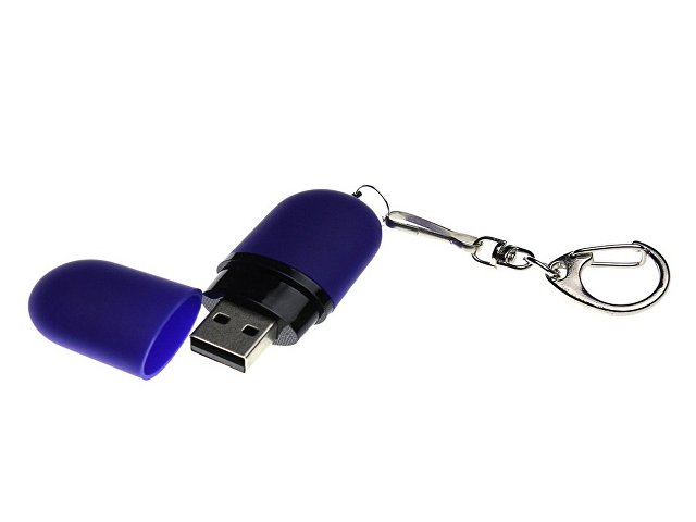 USB 2.0- флешка «Goutte Soft-touch» на 512 Мбайт каплевидной формы