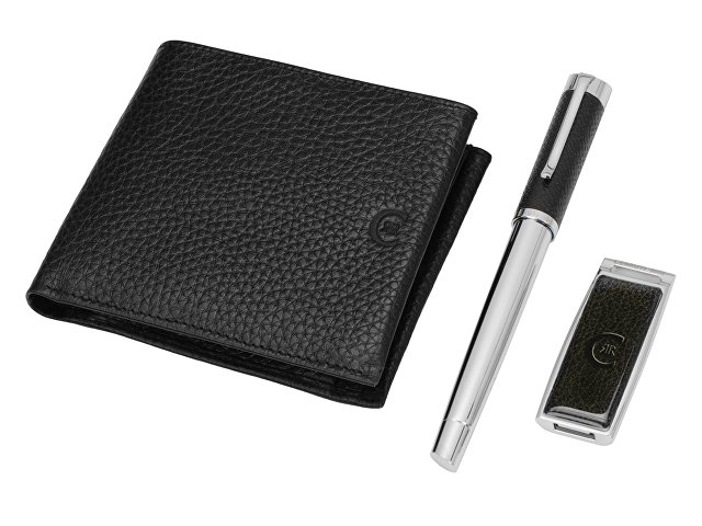 Подарочный набор «Escape»: портмоне, ручка-роллер, флеш-карта на 4 Гб