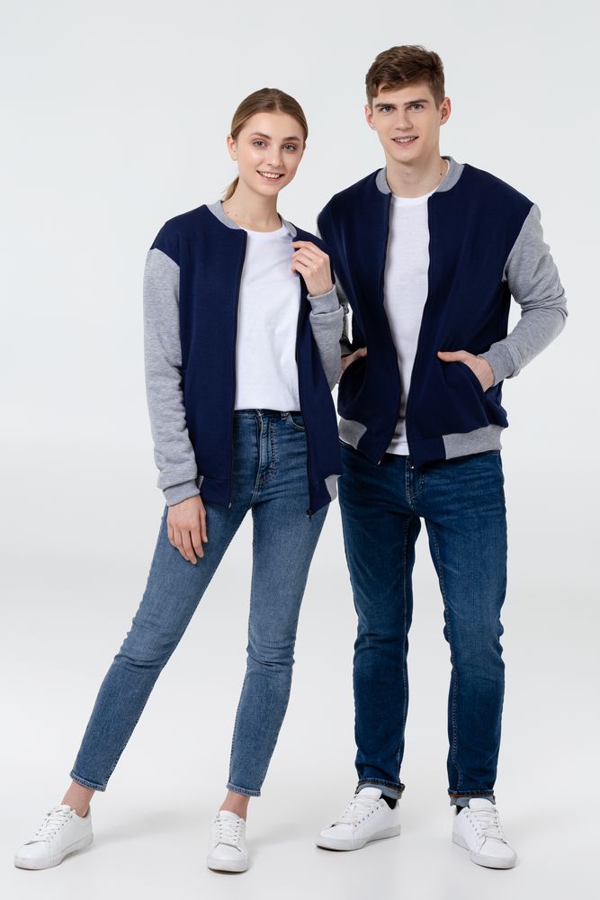 Бомбер College, темно-синий