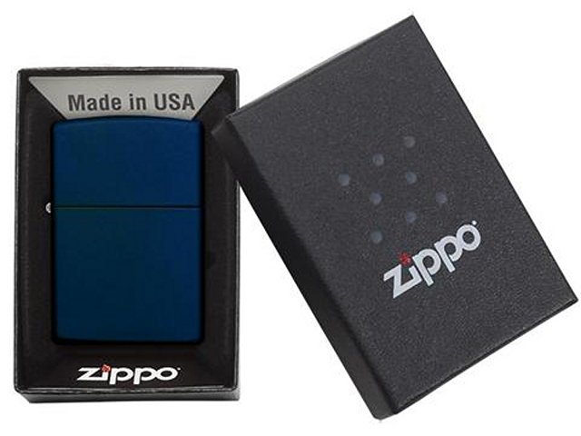 Зажигалка ZIPPO Classic с покрытием Navy Matte