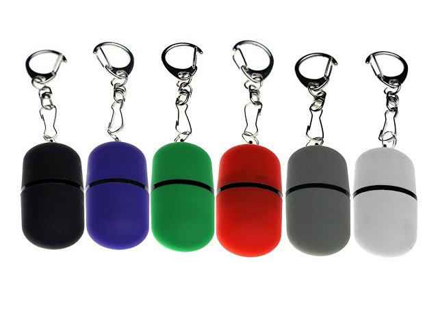 USB 2.0- флешка «Goutte Soft-touch» на 512 Мбайт каплевидной формы