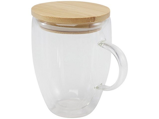 Кружка с бамбуковой крышкой «Leona»