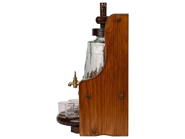Набор «Царь-Колокол»: графин, шесть стаканов, деревянная подставка