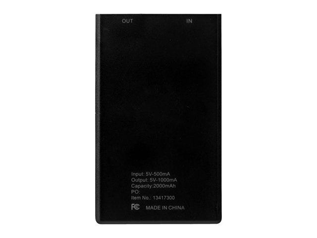 Портативное зарядное устройство «Slim Credit Card», 2000 mAh