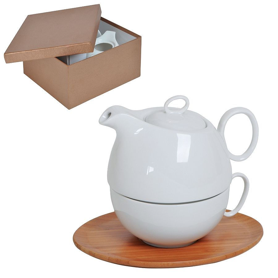 Набор  "Мила": чайник и чайная пара в подарочной упаковке