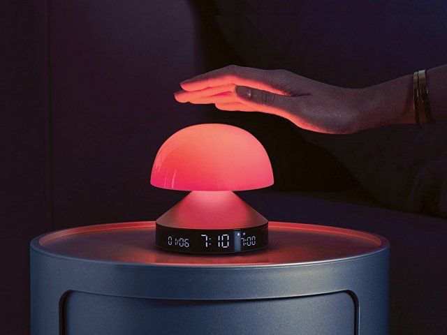Светильник с часами и световым будильником Mina Sunrise