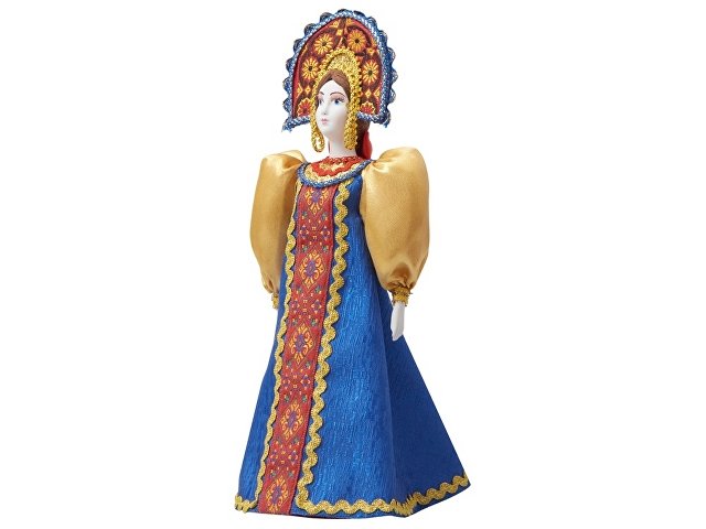 Подарочный набор: кукла фарфоровая, мёд с миксом из орехов