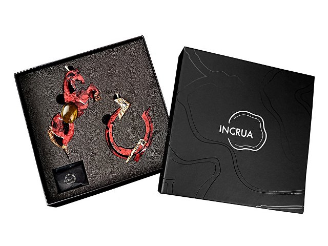 Набор елочных игрушек: Лошадь, Подкова