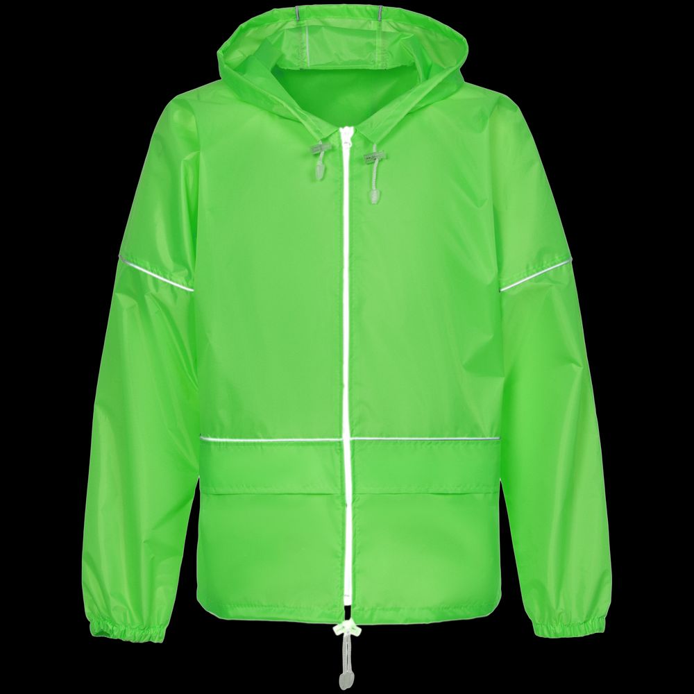Дождевик со светоотражающими элементами Kivach Promo Blink, зеленое яблоко