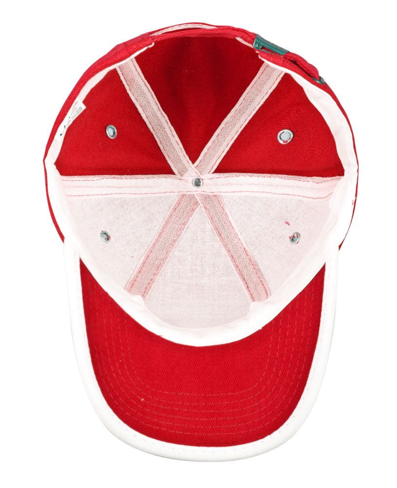 Бейсболка Unit Trendy, красная с белым, уценка