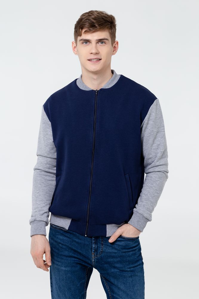 Бомбер College, темно-синий