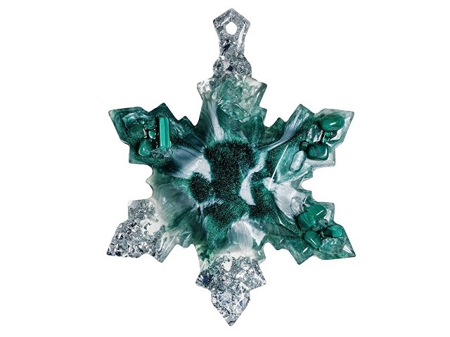 Набор елочных игрушек: Полумесяц, Снежинка