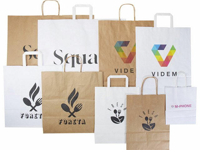 Набор пакетов из крафт-бумаги