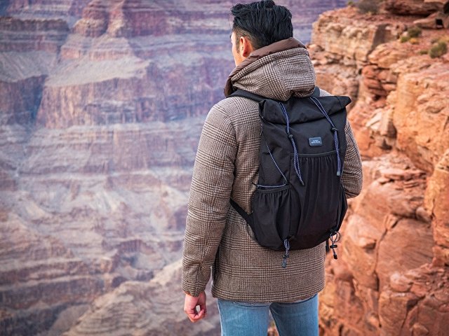 Складывающийся рюкзак-мессенджер «Venturer Eco» для ноутбука 16"