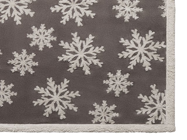 Плед Snowflake новогодний с капюшоном