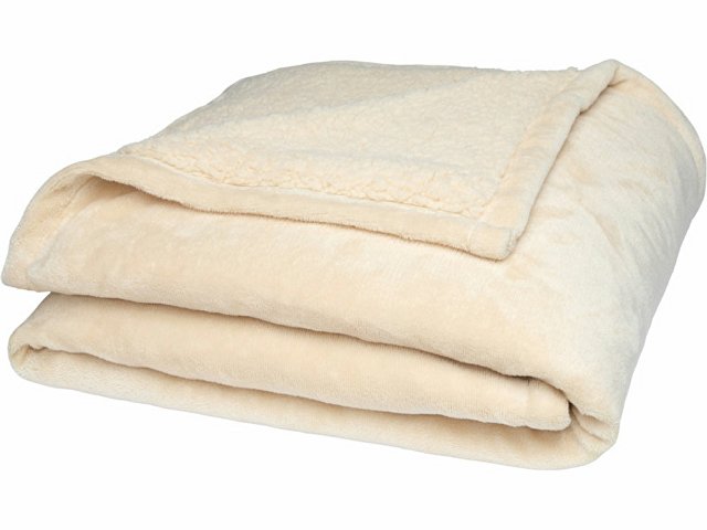 Двусторонний плед  «Эшн» из переработанной шерпы