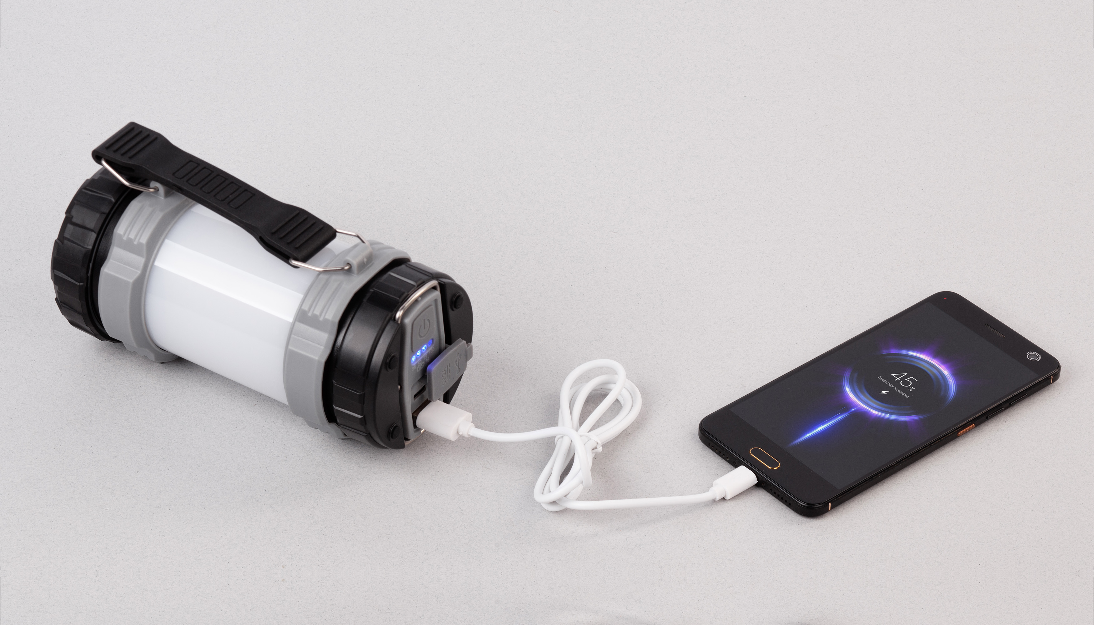 Туристический led-фонарь "Campus" с аккумулятором 4000 mAh 