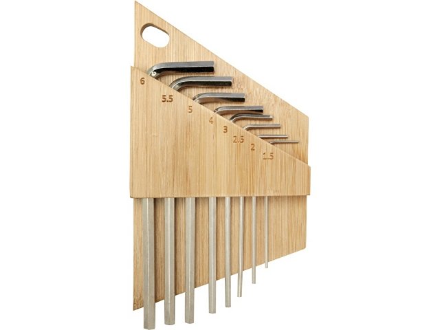 Набор инструментов «Allen» с шестигранным ключом из бамбука