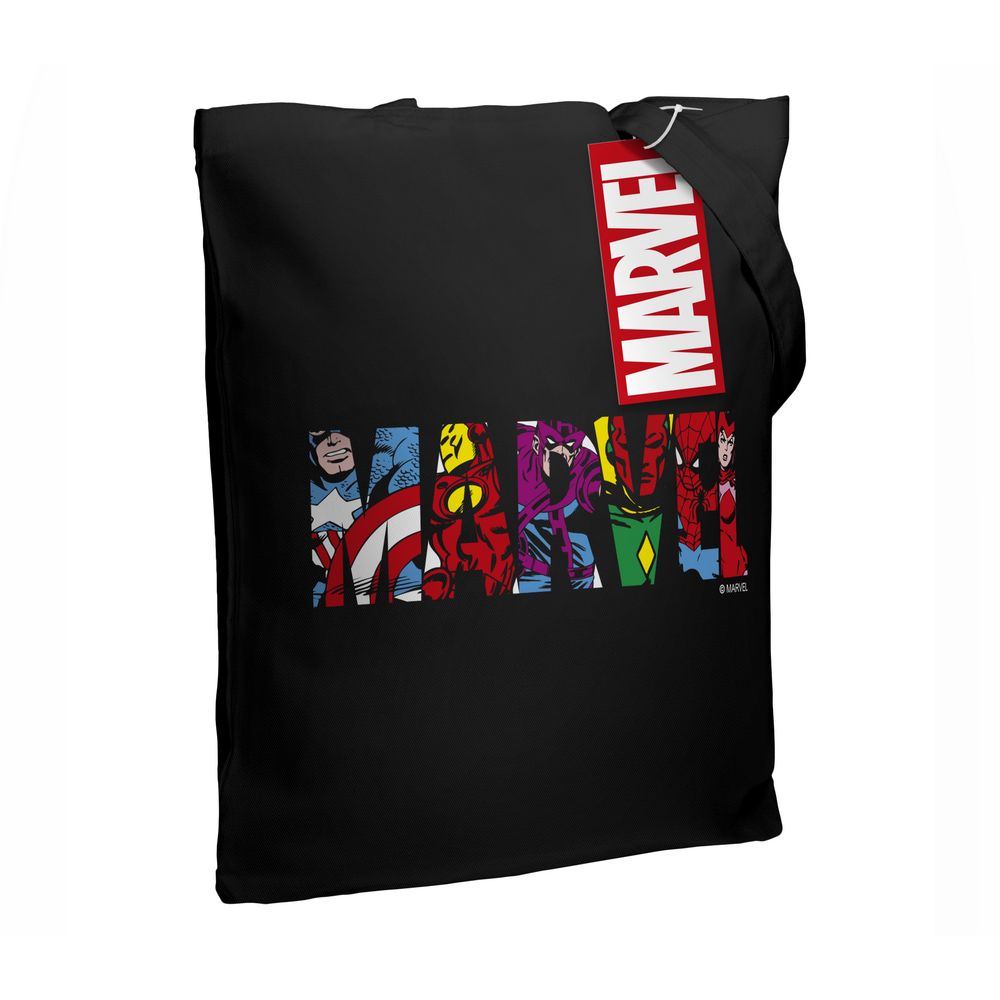 Холщовая сумка Marvel Avengers, черная