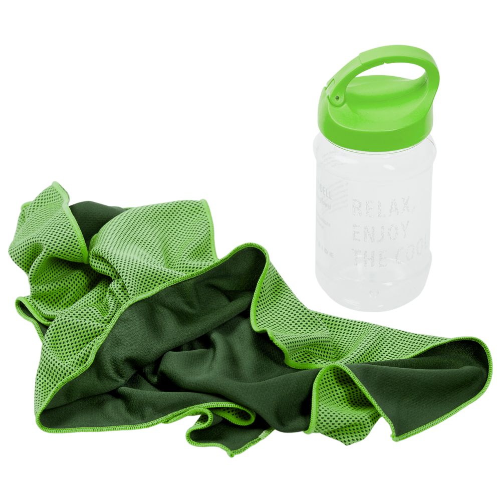 Набор для фитнеса Cool Fit, с зеленым полотенцем
