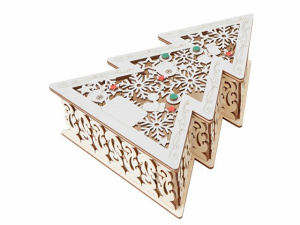 Шкатулка из фанеры в виде елки «Firytale» Шкатулка из фанеры в виде елки «Firytale»