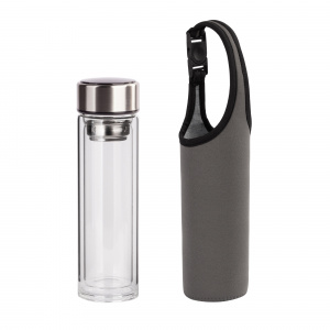 Заварочный термос "Остин" 320 мл с индикацией температуры, в чехле